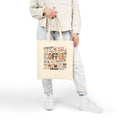 Coffee Typography Tote Bag, Coffee Lover Canvas Tote, Espresso Latte Cafe Design, Cute Coffee Bag Gift, Boho Coffee Tote for Her
