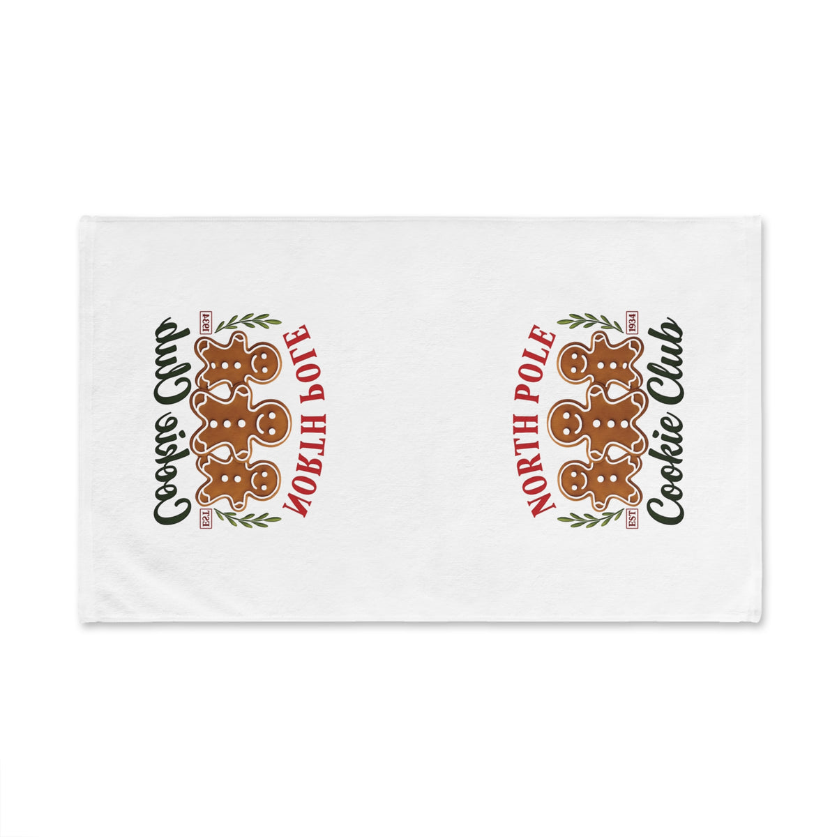 North Pole Cookie Club Hand Towel, Holiday Kitchen Decor, Christmas Gift, Baking Enthusiast Essential, Festive Home Accessory