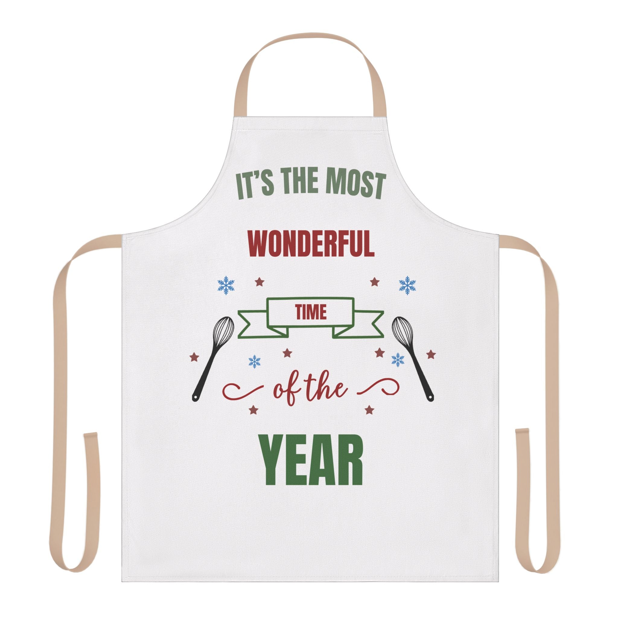 Christmas Apron It's The Most Wonderful Time Of The Year Funny Holiday Baking Apron Women Kitchen Gift Xmas Cooking Chef Apron Gift For Her