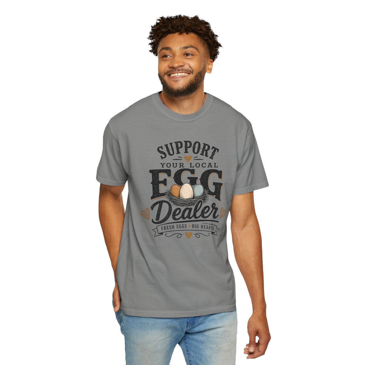 Support Your Local Egg Dealer Shirt, Fresh Eggs Big Hearts Tee, Chicken Mom Shirt, Backyard Chicken Gift, Farm Shirt, Homestead T-Shirt