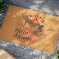 Hello Autumn Wheelbarrow Doormat — Fall Pumpkin Welcome Mat