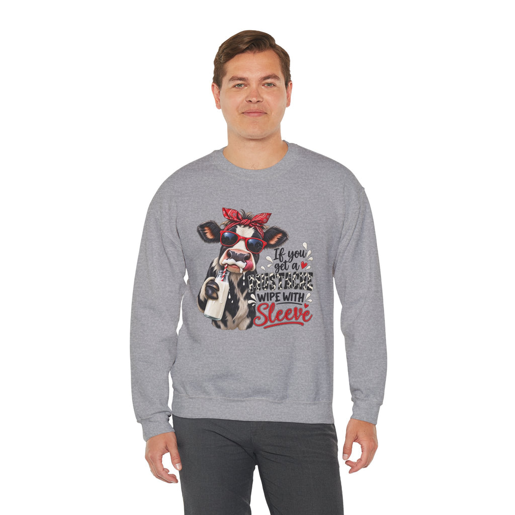 Funny Cow, Humor Cow Sweatshirt, Farm Animal Crewneck, Cute Cow Graphic Sweater, Country Western Gift, Cow Lover, Funny Cow Graphic Girl Top