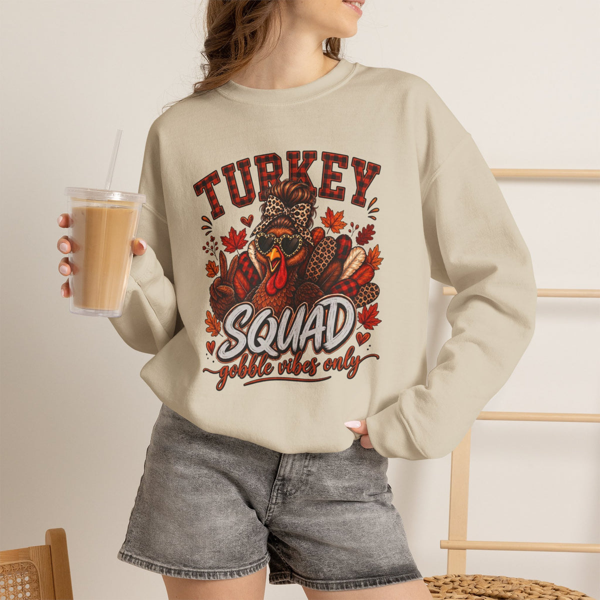 Turkey Squad Sweatshirt, Funny Thanksgiving Shirt, Gobble Squad Only, Turkey  Sunglasses Sweatshirt, Fall Autumn Crewneck, Thanksgiving Gift