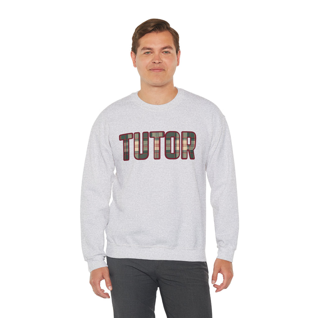 Tutor Plaid Sweatshirt, Teacher Appreciation Gift, Tutoring Crewneck, Teacher Sweater, Gift for Tutor, Plaid Font Sweatshirt" Plaid TrendTop
