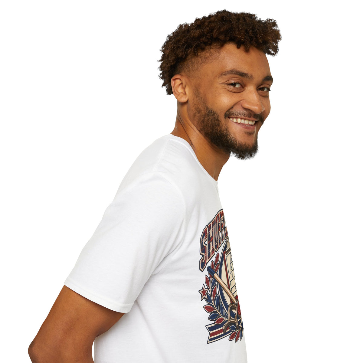 Shuffleboard Graphic T-Shirt | Vintage Shuffleboard Court Design