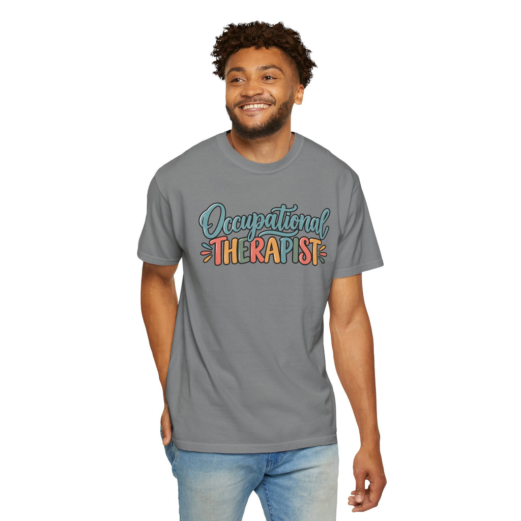 Comfort Colors Occupational Therapist T-Shirt, Appreciation Gift, Retro Occupational Therapy Tee, Therapist Week Shirt, OT Student Gift