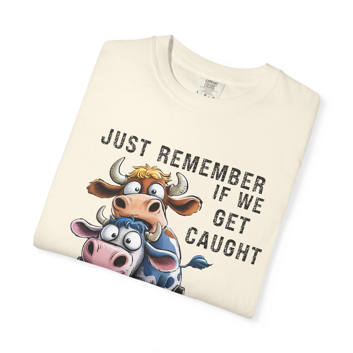 Funny Cow Graphic T-Shirt, Humorous Unisex Tee for Animal Lovers, Unique Gift for Birthdays, Casual Wear, Farm Theme T-Shirt
