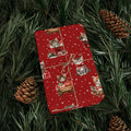 Christmas Cat Wrapping Paper, Red Kitten Gift Wrap, Cute Cat Lover Holiday Wrap, Vintage Christmas Kitty Wrapping Paper