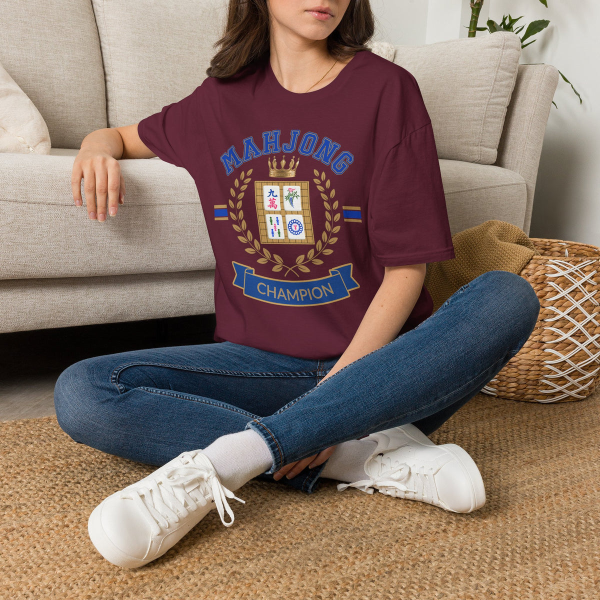 Mahjong Champion TShirt, Funny Mahjong Shirt, Mahjong Gift for Her, Mahjong Club Shirt, Game Night Tee, Mahjong Lover Gift, Mahjong Trend