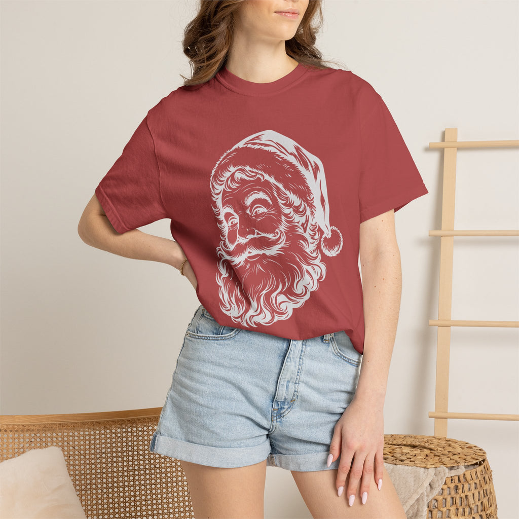 Vintage Santa Claus T-Shirt, Retro Santa Face Tee, Classic Christmas Shirt Women, Holiday Graphic Tee, Santa Head Shirt, Xmas Gift for Her