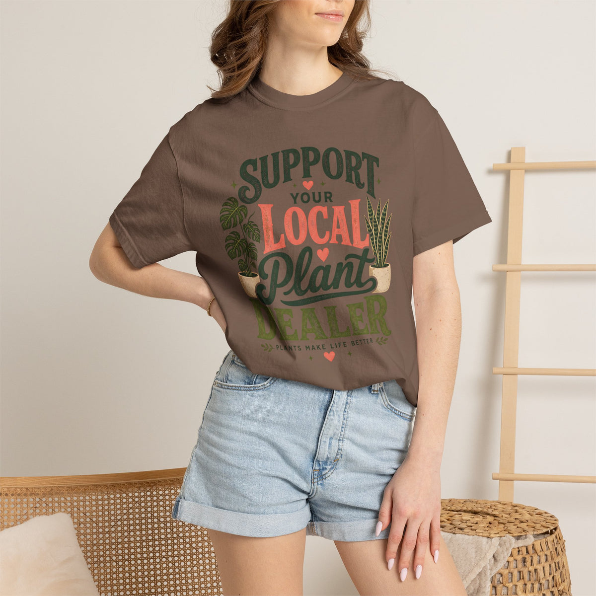 Support Your Local Plant Dealer Shirt, Plant Lover T-Shirt, Plants Make Life Better Tee, Funny Plant Lady Gift, Gardener Shirt, Plant Mom