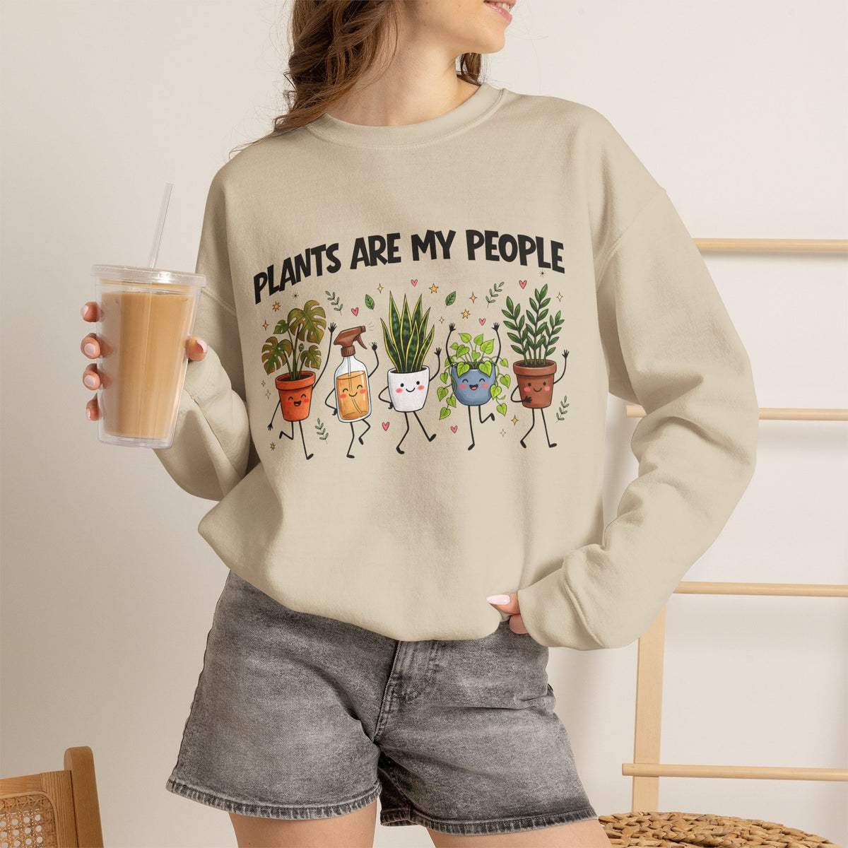 Plants Are My People Gildan Sweatshirt. Gardeners Gift, Coworker Gift, Plant Lover Top