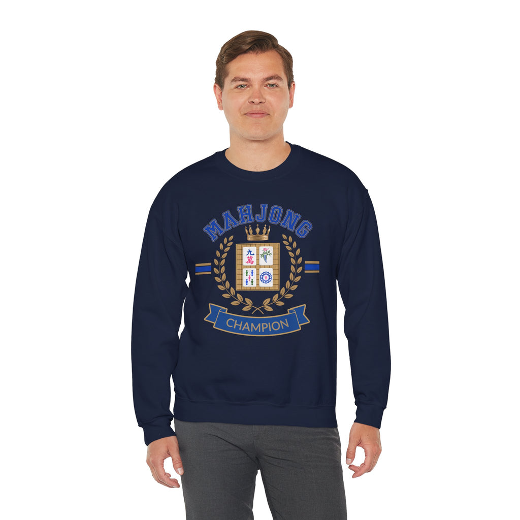 Mahjong Champion Sweatshirt, Funny Mahjong Crewneck, Mahjong Gift for Her, Mahjong Club Shirt, Game Night Sweater, Mahjong Lover Gift