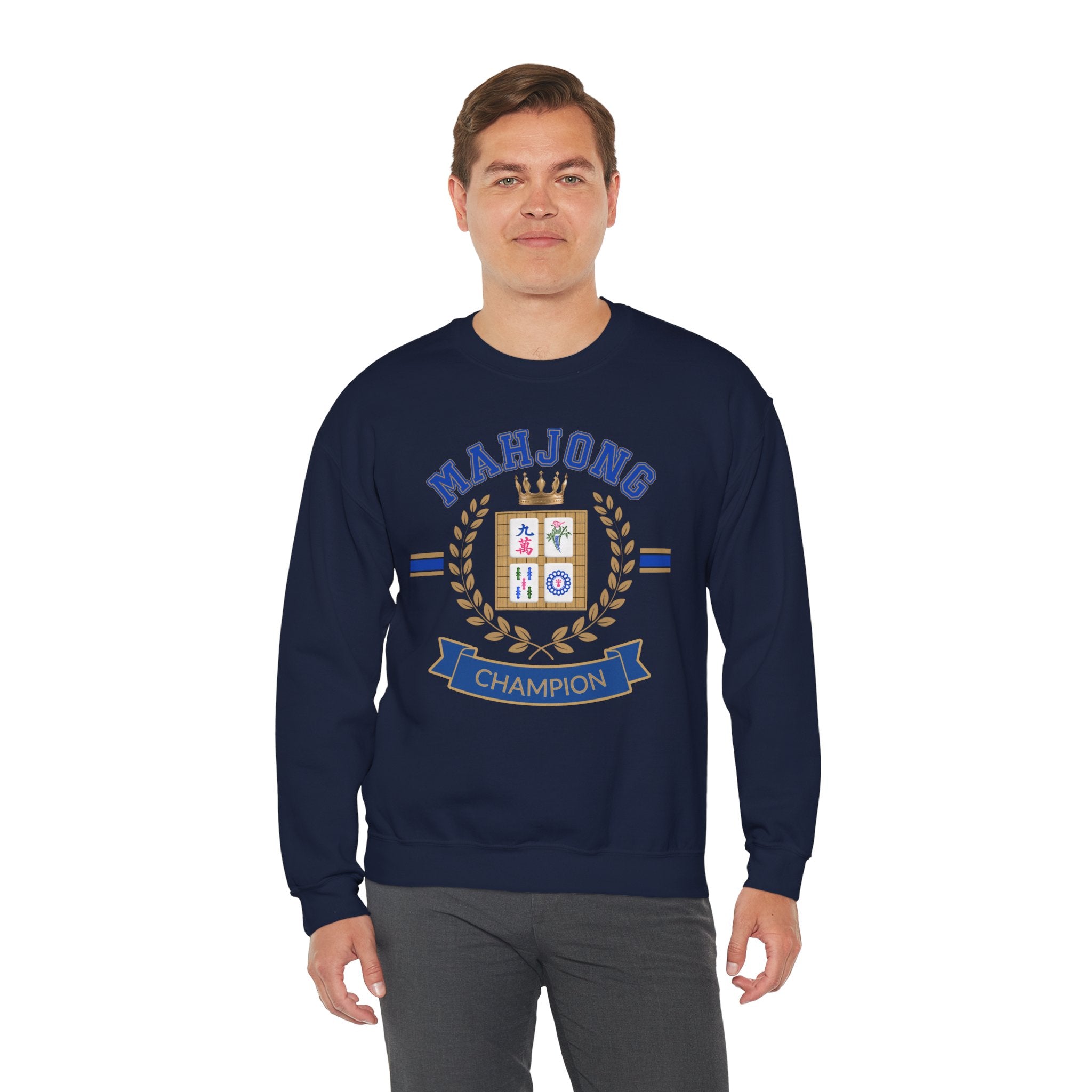 Mahjong Champion Sweatshirt, Funny Mahjong Crewneck, Mahjong Gift for Her, Mahjong Club Shirt, Game Night Sweater, Mahjong Lover Gift