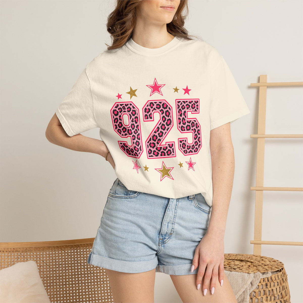 Comfort Color 925 Leopard Star Shirt, Cheetah Print Birthday Shirt, Trendy Dolly Day Graphic Tee, Western Star Shirt, Custom Number Shirt