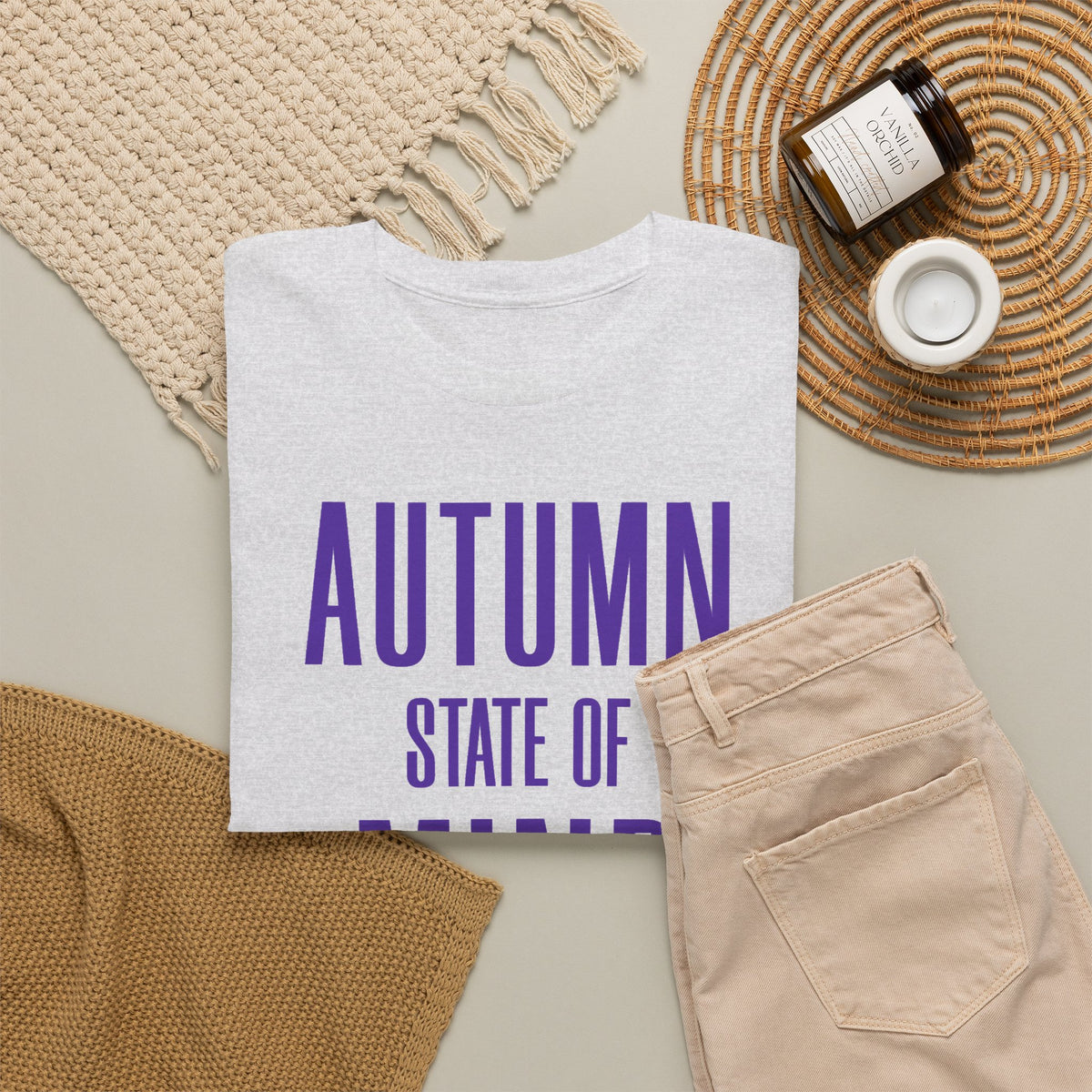 Autumn State Of Mind Shirt, Fall Season Shirt, Autumn Graphic Tee, Fall Vibes TShirt, Cozy Autumn Shirt, Fall Season Gift, Pumpkin Spice Tee