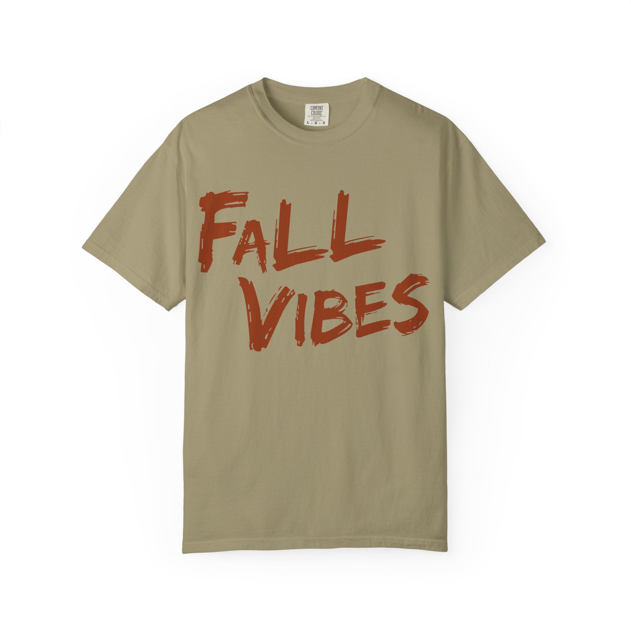 Fall Vibes T-Shirt Women Autumn Tee Brush Stroke Letters Pumpkin Season Fall Graphic Shirt Oversized Fall Top Gift Her, Casual Fall T-Shirt