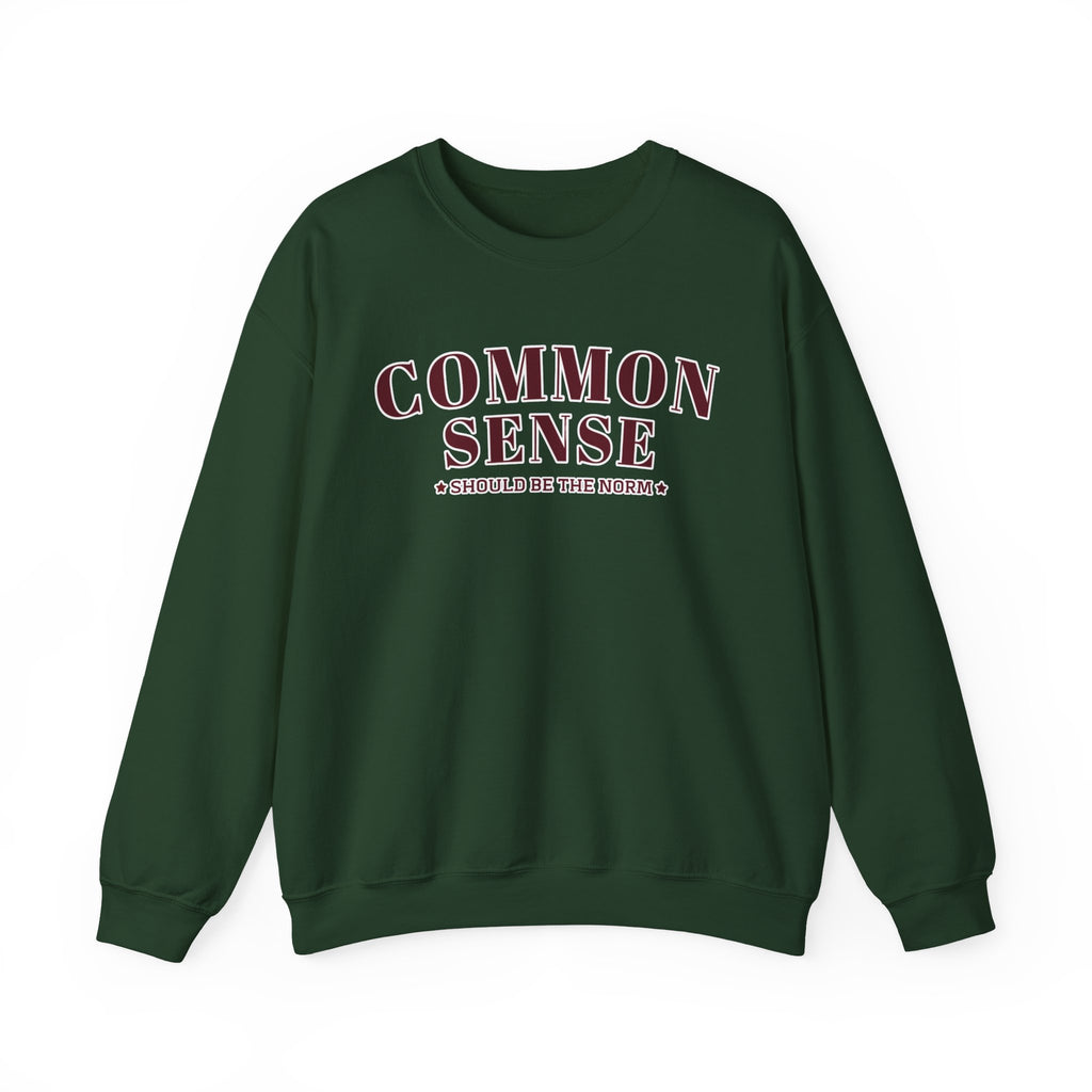 Common Sense Should Be The Norm Sweatshirt, Funny Sarcastic Crewneck, Trendy Adult Humor Shirt, Retro Statement Sweatshirt Gift