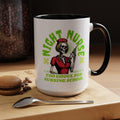 Night Nurse Skull Nurse Mug | Too Ghoul For Nursing School Accent Coffee Mug, Funny Medical Mug, Nurse Graphic Spooky Horror Mug, Gift Mug