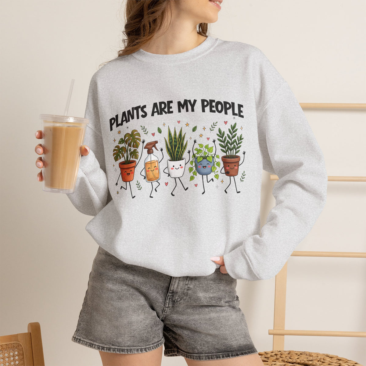 Plants Are My People Gildan Sweatshirt. Gardeners Gift, Coworker Gift, Plant Lover Top
