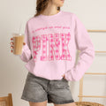 In October We Wear Pink Sweatshirt, Breast Cancer Awareness Top, Pink Plaid Design, Survivor Support Shirt, Pink Ribbon Top