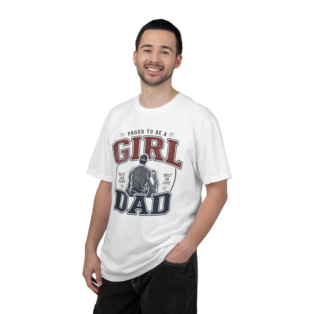 Girl Dad Shirt, Proud To Be A Girl Dad Tee, Best Job Ever Shirt, Built On Love, Baseball Dad Gift, Fathers Day Shirt, Dad Of Girls T-Shirt