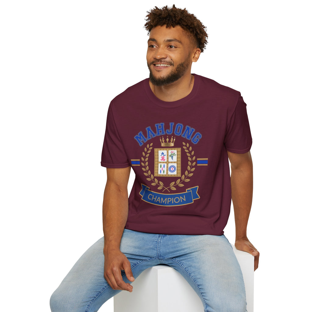Mahjong Champion TShirt, Funny Mahjong Shirt, Mahjong Gift for Her, Mahjong Club Shirt, Game Night Tee, Mahjong Lover Gift, Mahjong Trend