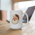 Vintage Santa Face Mug | Retro Christmas Holiday Coffee Cup