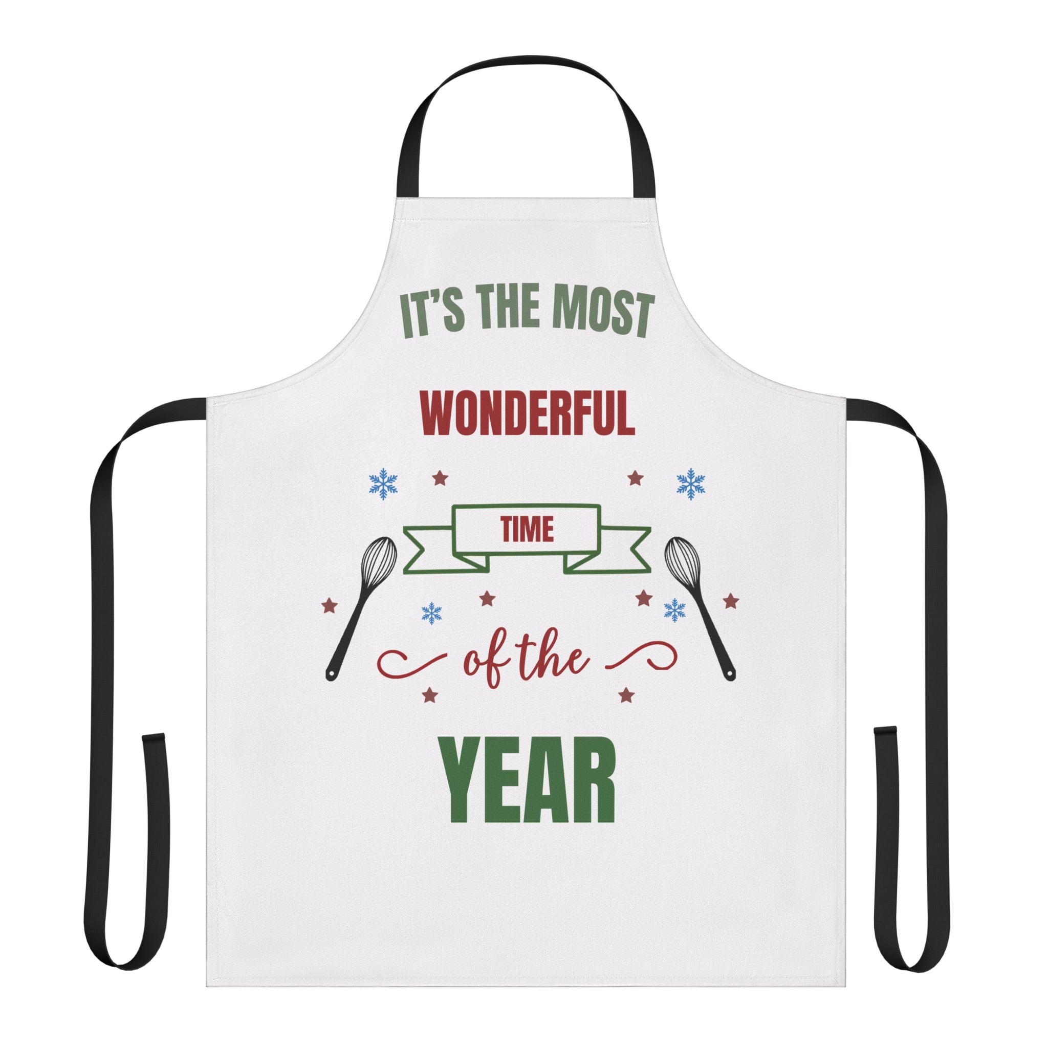 Christmas Apron It's The Most Wonderful Time Of The Year Funny Holiday Baking Apron Women Kitchen Gift Xmas Cooking Chef Apron Gift For Her