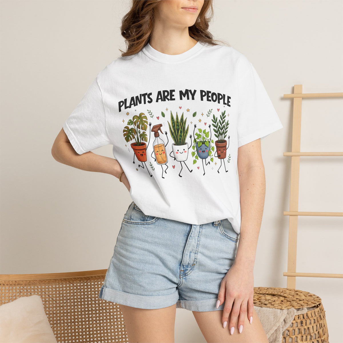 Comfort Colors Plants Are My People Shirt, Funny Plant Lover Tee, Cute Botanical Tee, Plant Mom Gift, Retro Garden Shirt, Gardener Gift Tee