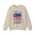 Too Cool To Melt Sweatshirt, Funny Snowman Christmas Sweatshirt, Retro Winter Graphic Crewneck, Cute Holiday Sweatshirt Gift for Her Him