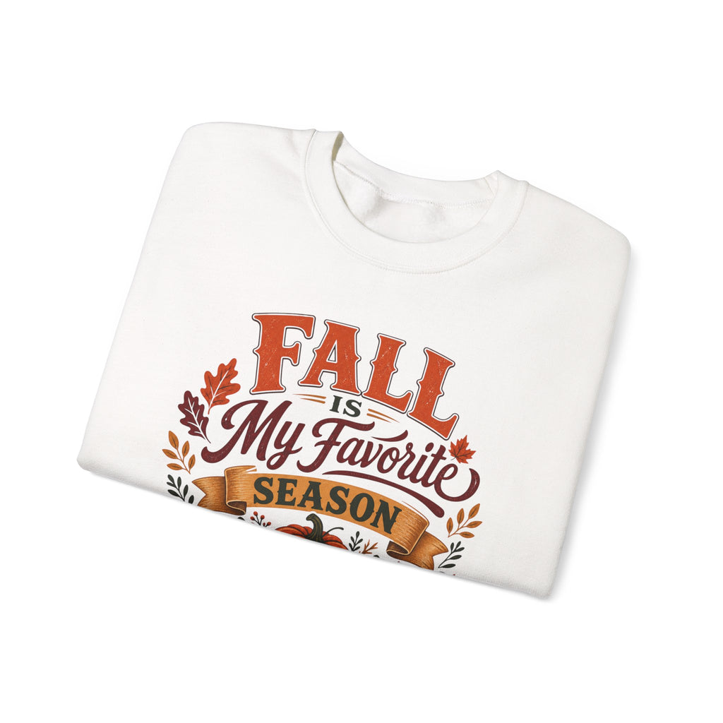 Fall Is My Favorite Season Sweatshirt, Pumpkin Autumn Crewneck, Fall Leaves Shirt, Thanksgiving Sweater, Women's Fall Fashion Top Gift