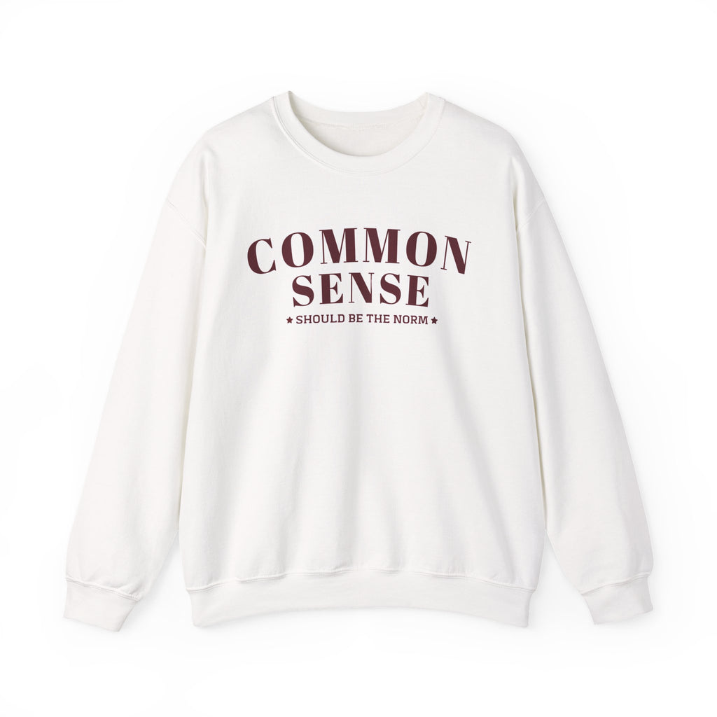 Common Sense Should Be The Norm Sweatshirt, Funny Sarcastic Crewneck, Trendy Adult Humor Shirt, Retro Statement Sweatshirt Gift