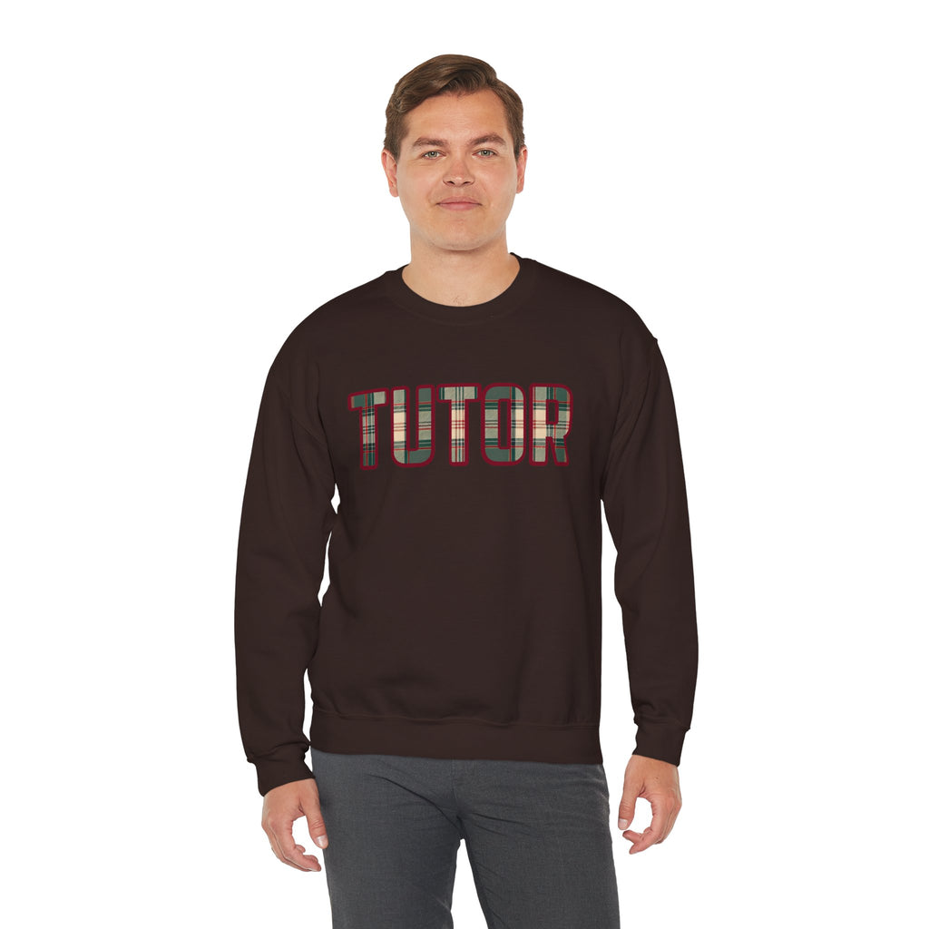 Tutor Plaid Sweatshirt, Teacher Appreciation Gift, Tutoring Crewneck, Teacher Sweater, Gift for Tutor, Plaid Font Sweatshirt" Plaid TrendTop