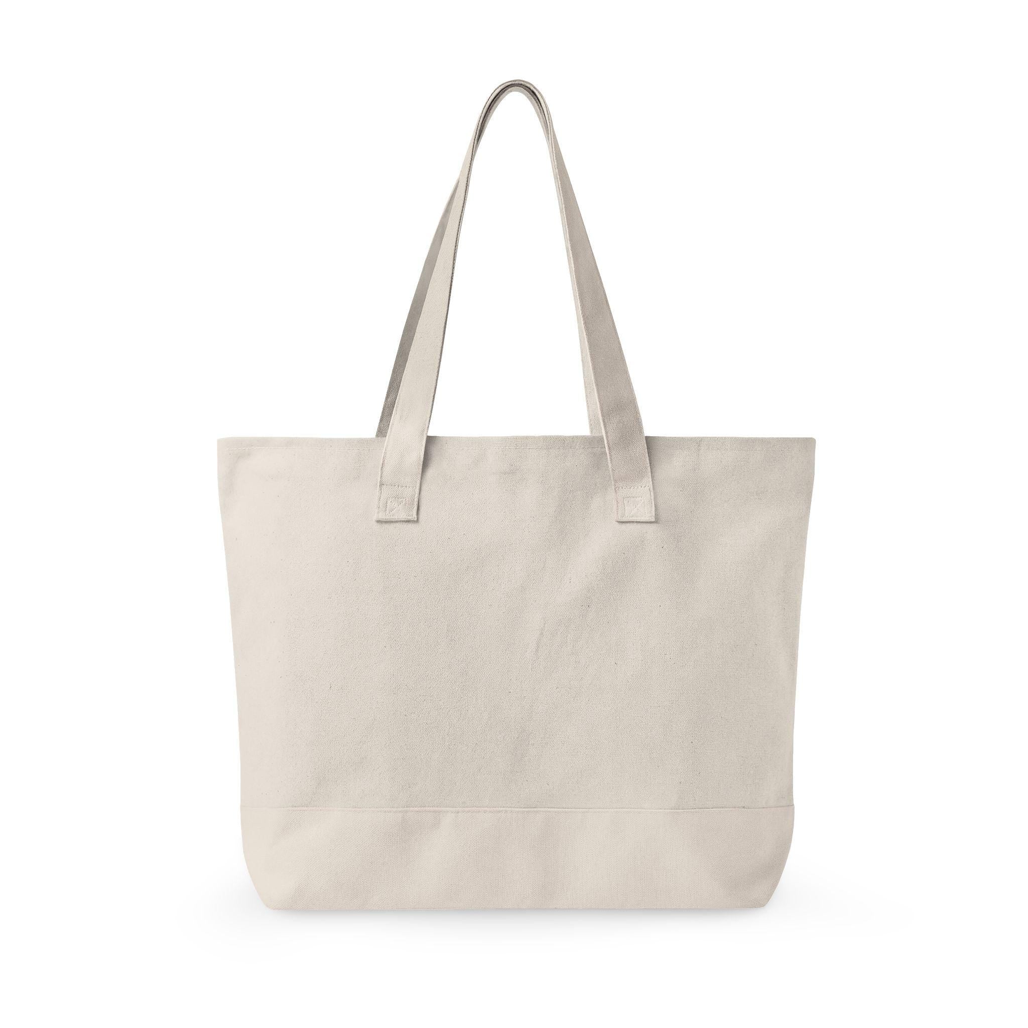 Mama Floral Patchwork Canvas Tote Bag | Zippered Everyday Carryall