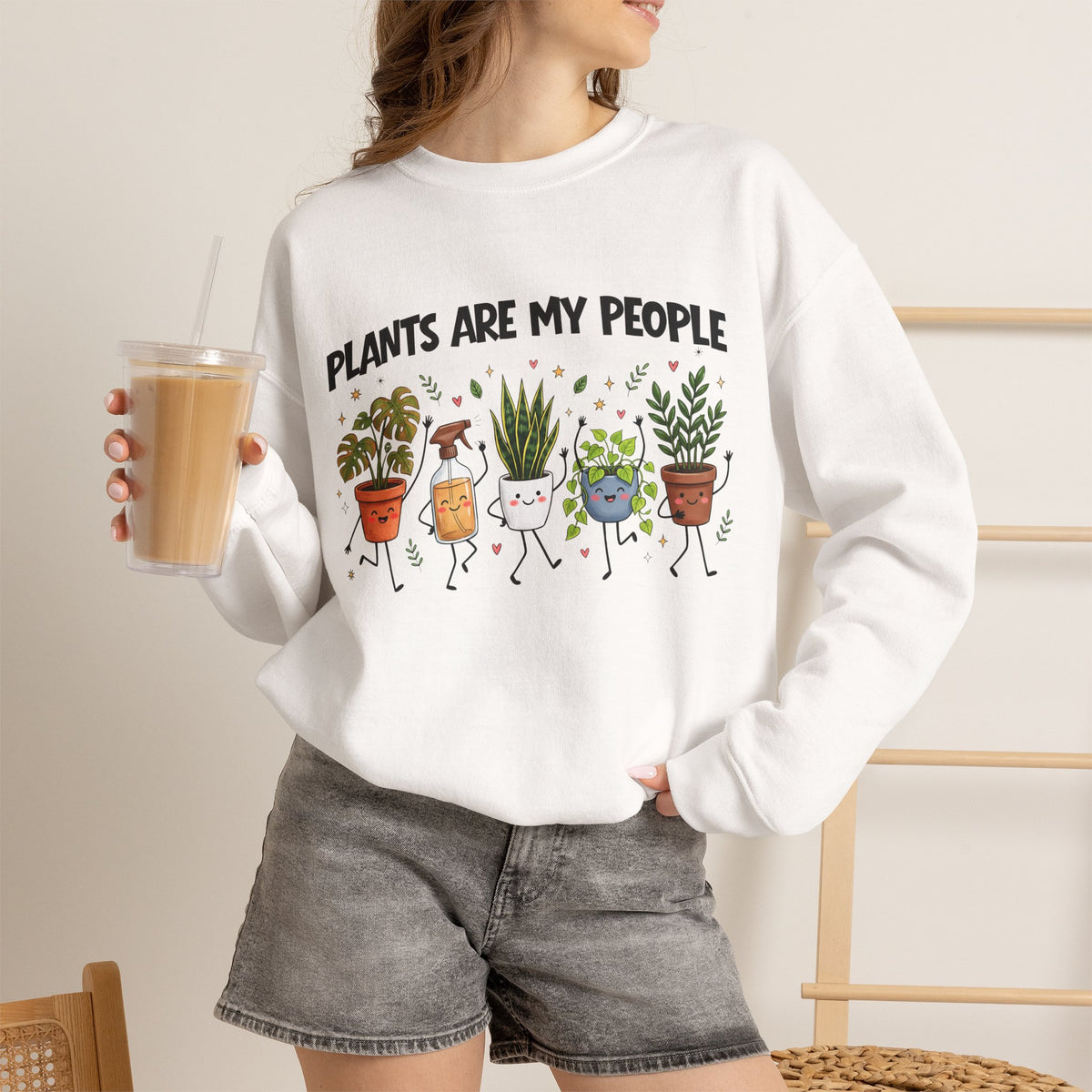 Plants Are My People Gildan Sweatshirt. Gardeners Gift, Coworker Gift, Plant Lover Top