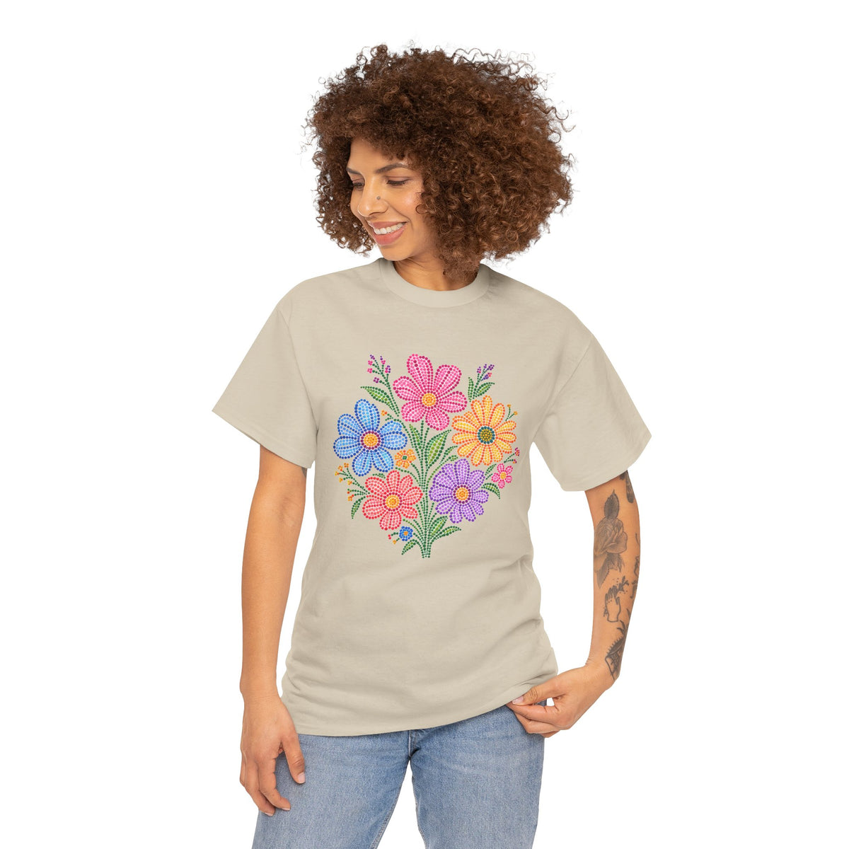 Floral Bouquet Shirt, Wildflower T-Shirt, Botanical Graphic Tee, Flower Print Shirt, Cute Spring Shirt, Gift for Her, Nature Lover Tee