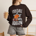 Football Season Sweatshirt, Football Helmet Shirt, Game Day Sweatshirt, Football Mom Shirt, Checkered Star Football Tee, Fall Sports Gift