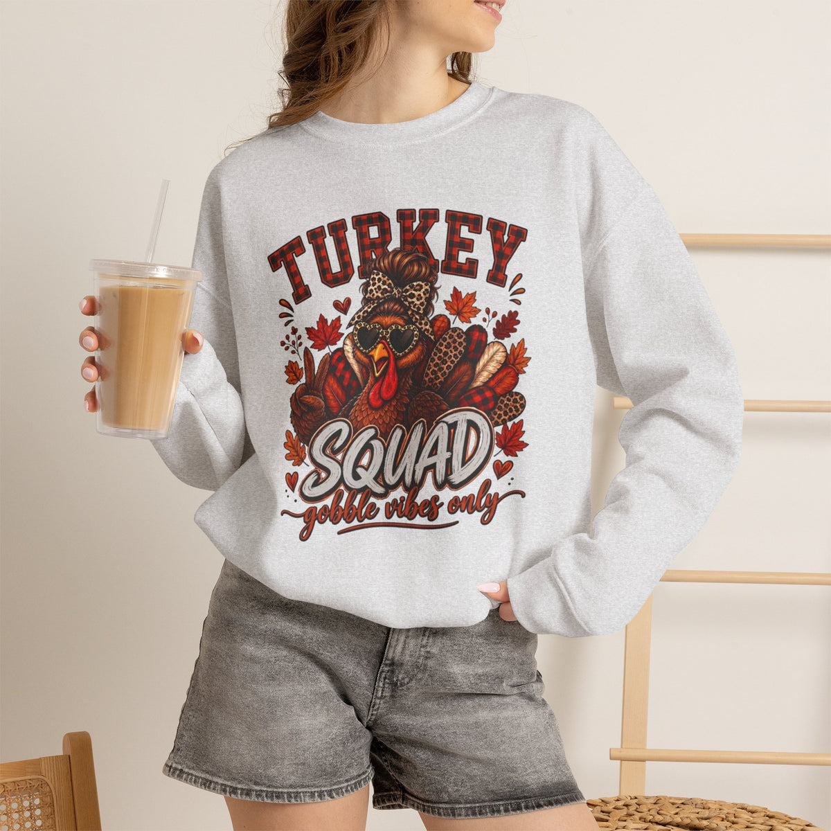Turkey Squad Sweatshirt, Funny Thanksgiving Shirt, Gobble Squad Only, Turkey  Sunglasses Sweatshirt, Fall Autumn Crewneck, Thanksgiving Gift