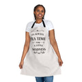 It's Always Tea Time For A Little Madness Apron, Alice in Wonderland Kitchen Apron, Mad Hatter Gift, Whimsical Tea Party Cooking Apron"