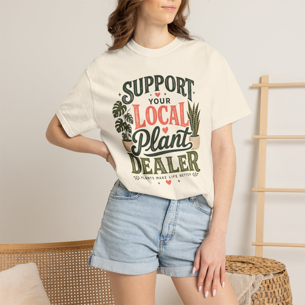 Support Your Local Plant Dealer Shirt, Plant Lover T-Shirt, Plants Make Life Better Tee, Funny Plant Lady Gift, Gardener Shirt, Plant Mom
