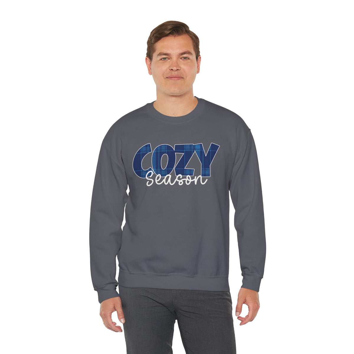 Cozy Season Sweatshirt, Plaid Cozy Season Shirt, Fall Sweatshirt, Cozy Season Crewneck, Autumn Sweatshirt, Fall Plaid Shirt, Fall Gift