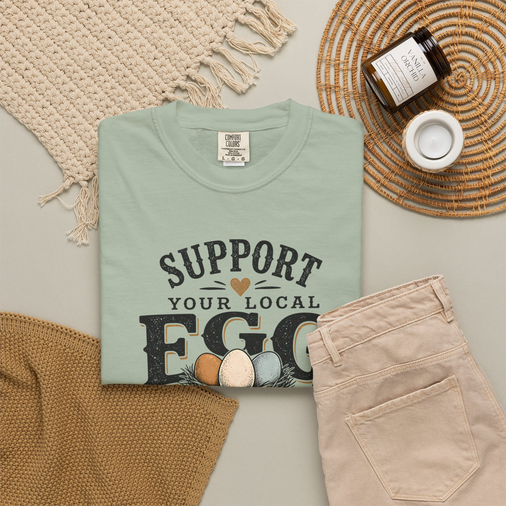 Support Your Local Egg Dealer Shirt, Fresh Eggs Big Hearts Tee, Chicken Mom Shirt, Backyard Chicken Gift, Farm Shirt, Homestead T-Shirt