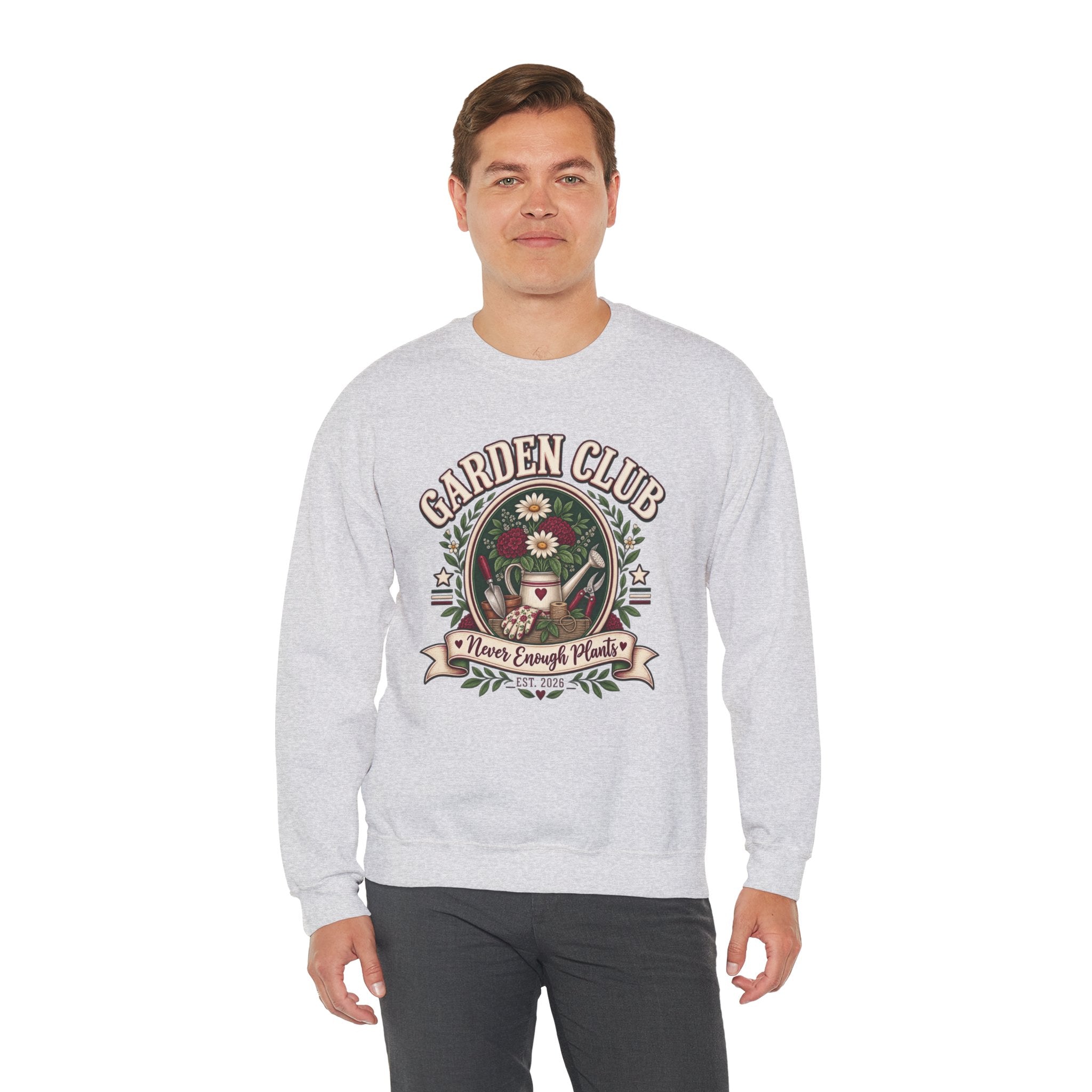 Garden Club Sweatshirt, Never Enough Plants Shirt, Gardening Sweatshirt, Plant Lady Gift, Flower Garden Crewneck, Gardener Gift For Her