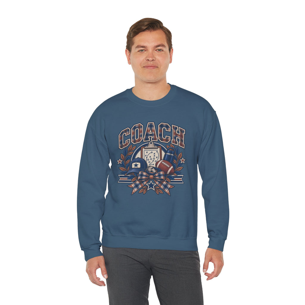 Coach Football Sweatshirt, Vintage Coach Sweatshirt, Football Season Shirt, Coach Life Crewneck, Team Mom Gift, Retro Coach Apparel