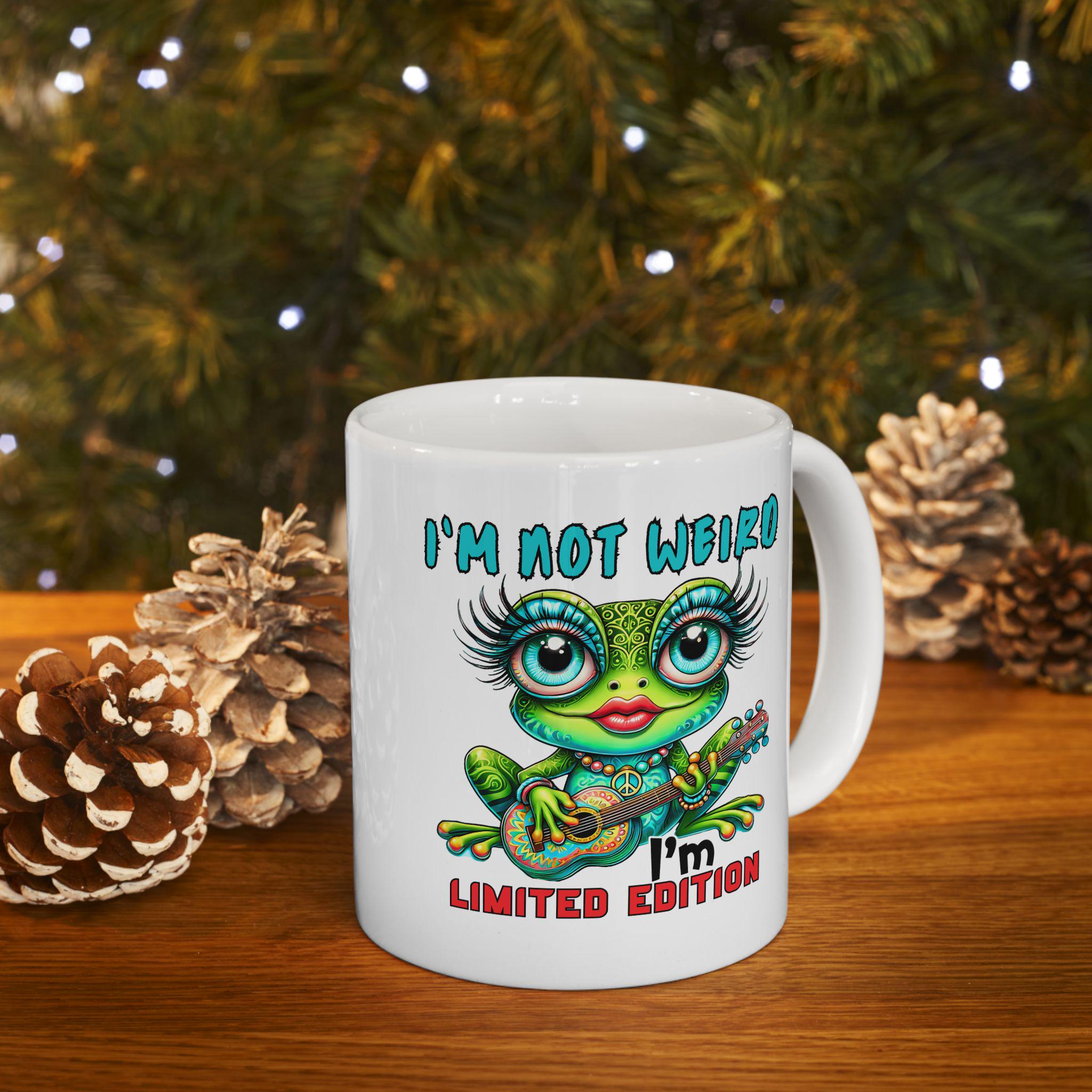 Quirky Frog Ceramic Mug: Fun Kitchen Decor, Coffee Lover Gift