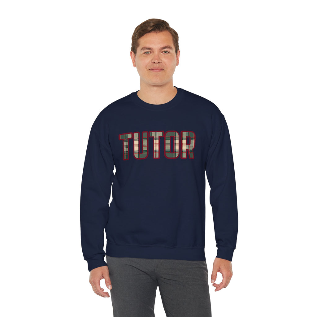 Tutor Plaid Sweatshirt, Teacher Appreciation Gift, Tutoring Crewneck, Teacher Sweater, Gift for Tutor, Plaid Font Sweatshirt" Plaid TrendTop