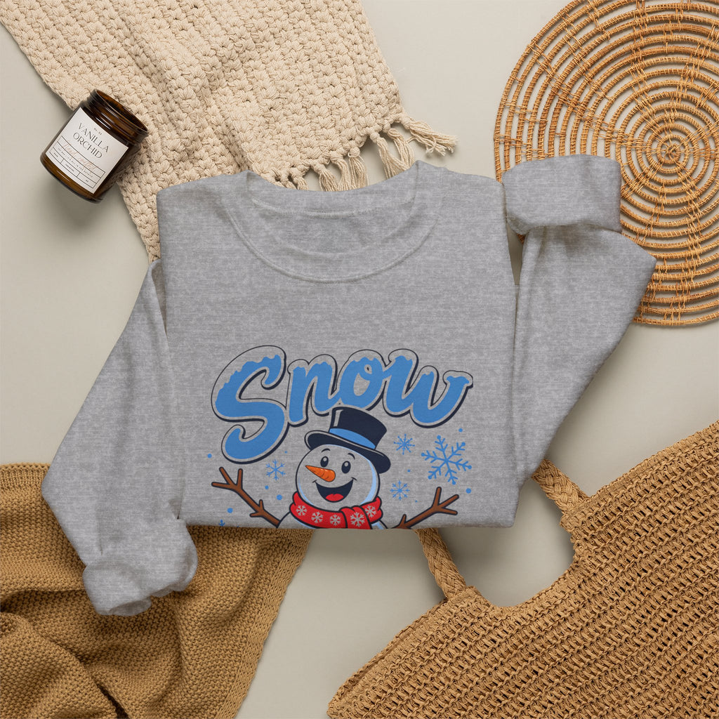 Snow Much Fun Snowman Sweatshirt, Funny Christmas Sweatshirt, Winter Snowman Shirt, Cute Holiday Sweater, Womens Christmas Gift, Snow Shirt