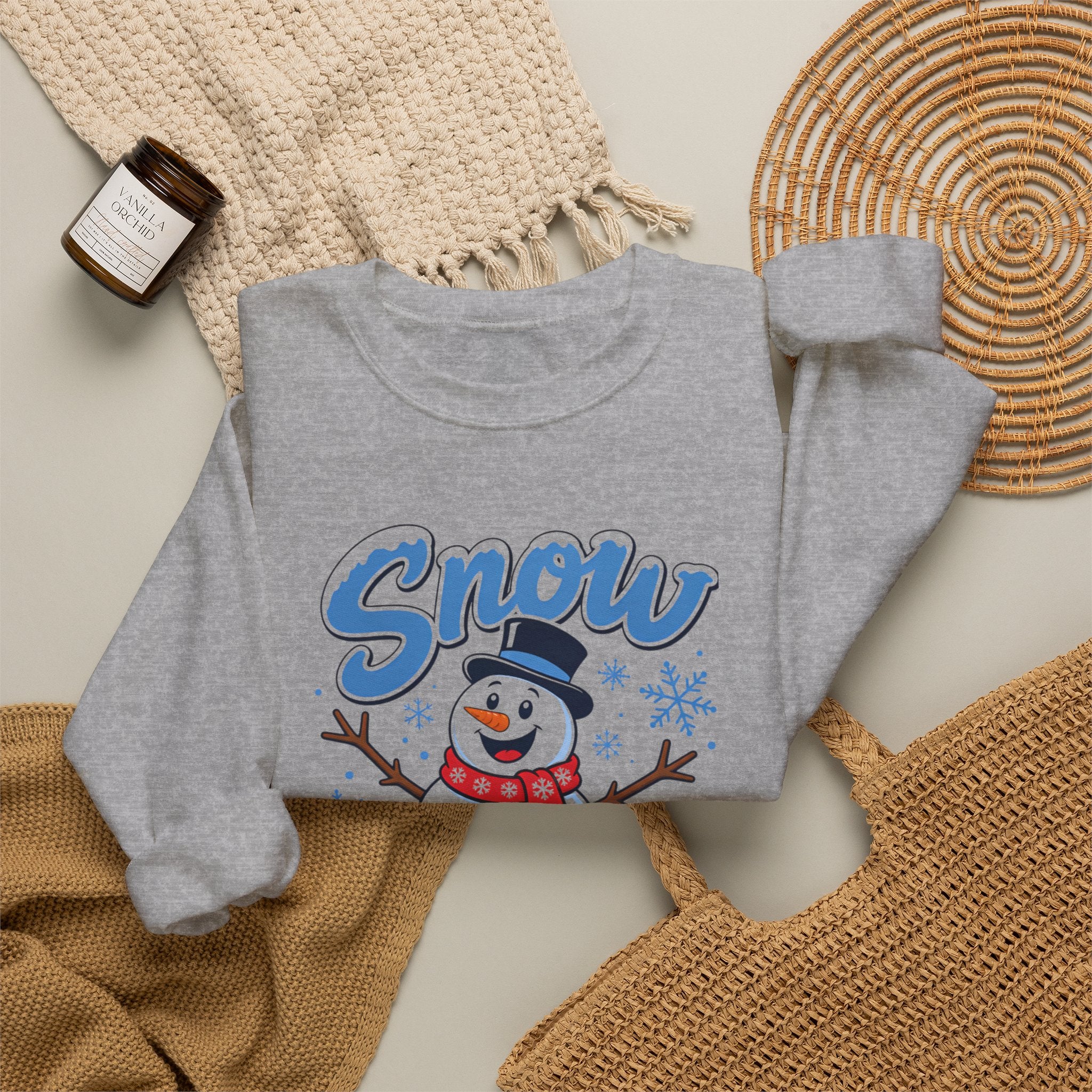 Snow Much Fun Snowman Sweatshirt, Funny Christmas Sweatshirt, Winter Snowman Shirt, Cute Holiday Sweater, Womens Christmas Gift, Snow Shirt