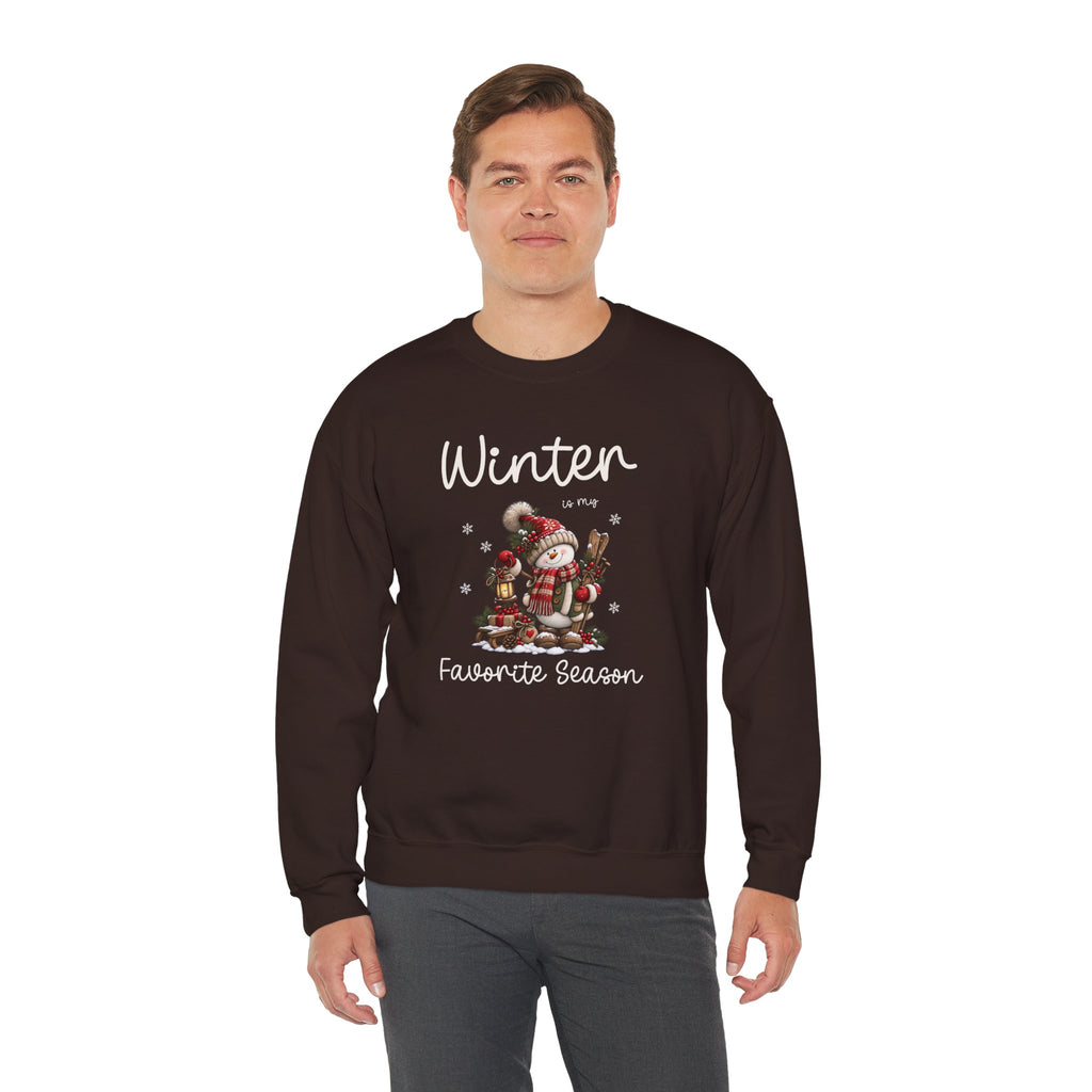 Winter Is My Favorite Season Sweatshirt, Cute Snowman Christmas Sweatshirt, Winter Holiday Shirt, Snowman Lover Gift, Cozy Winter Apparel